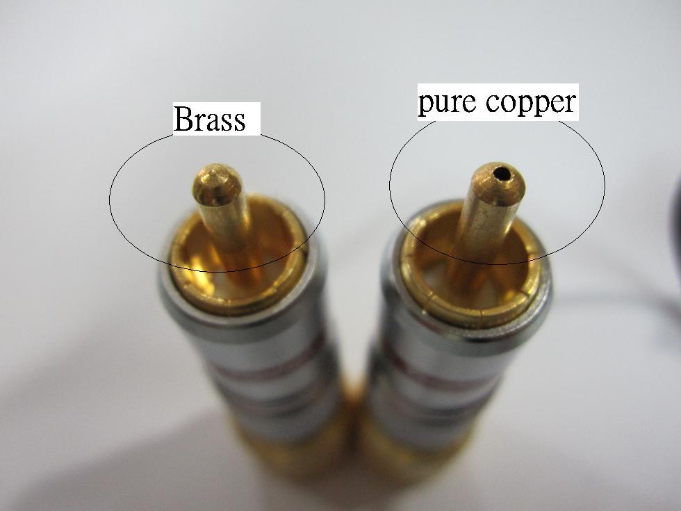 Set of 4 CMC Gold Plated RCA Plug Connector Pure Copper Pin #CMC1016-WU-CU 